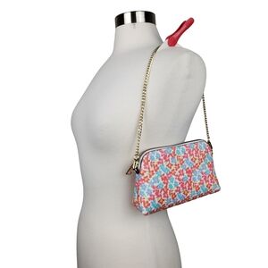 Nanette Lepore Floral Chain Mini Bag Purse Shoulder Evening Wedding